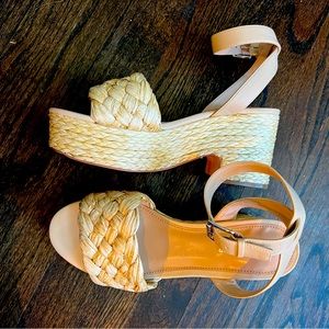 Marc Fisher size 9M summer platforms chunky heel